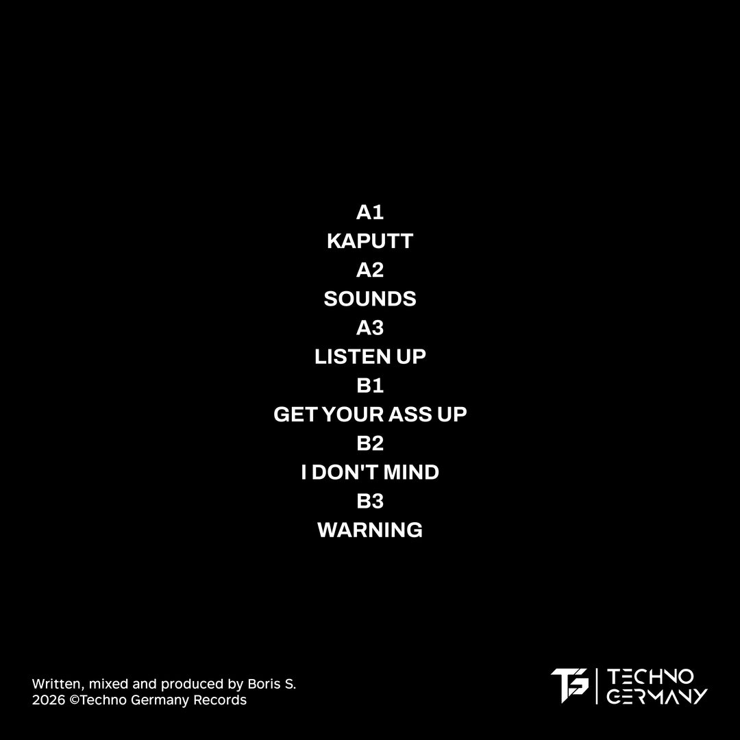 Boris S. - Kaputt EP 12" Limited Edition Vinyl - Techno Germany