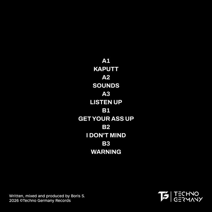 Boris S. - Kaputt EP 12" Limited Edition Vinyl - Techno Germany