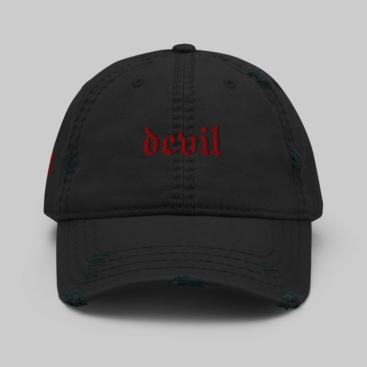 Devil distressed cap
