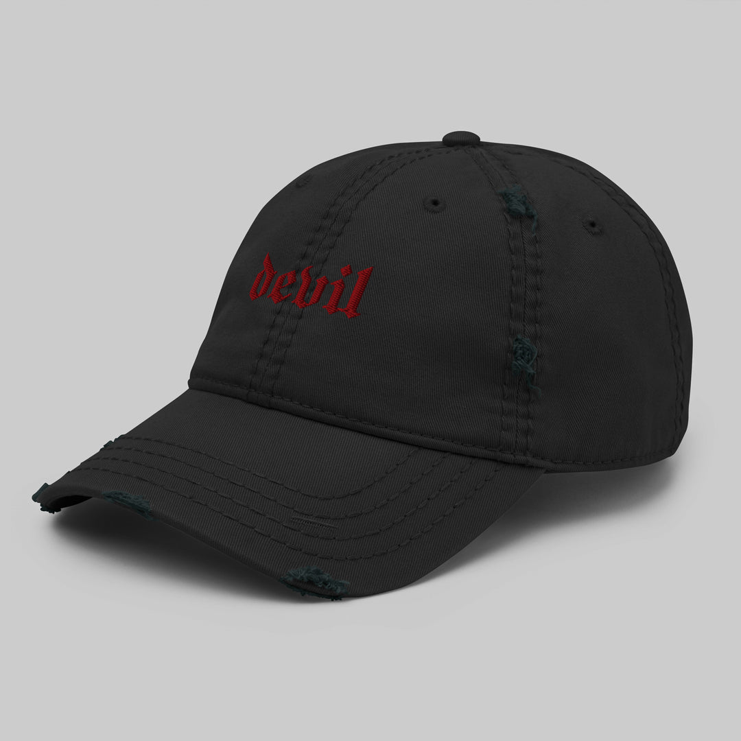 Devil distressed cap